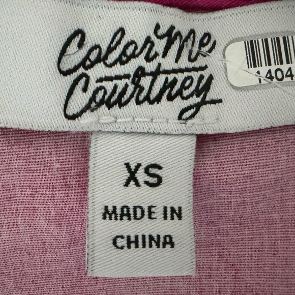 Color Me Courtney Emily Wrap Top Pink Watermelon Designer Blouse Womens Sz XS - Picture 8 of 13